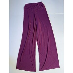 Victorias Secret Wide Leg Lounge Pants Plum Purple Modal Stretch XS S P